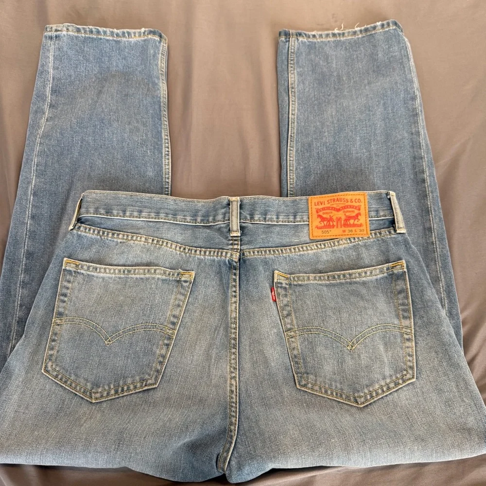 Levi’s 505 Mens Jeans 36x30 Light‎ Wash